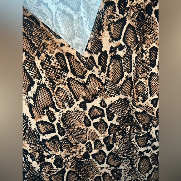 Serra Brown & Black Cheetah Print Sleeveless dress size XL - Picture 8 of 14